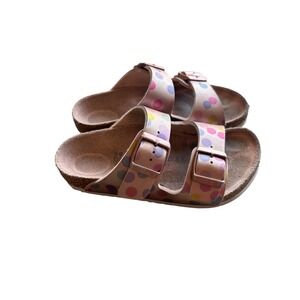 Girls Birkenstock Arizona Sandals Polka Dot Pink Multi us 11 EU Sandals